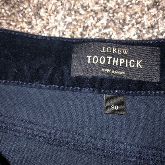 J.Crew ToothPick Blue Corduroys Pants - Picture 8 of 10